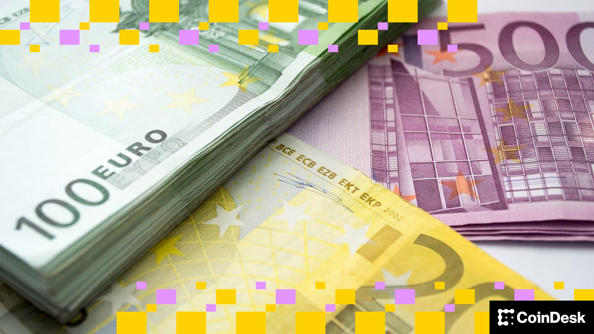 Euro-Stablecoin Market Cap Doubles in Year Following MiCA Regulations image from coindesk.com