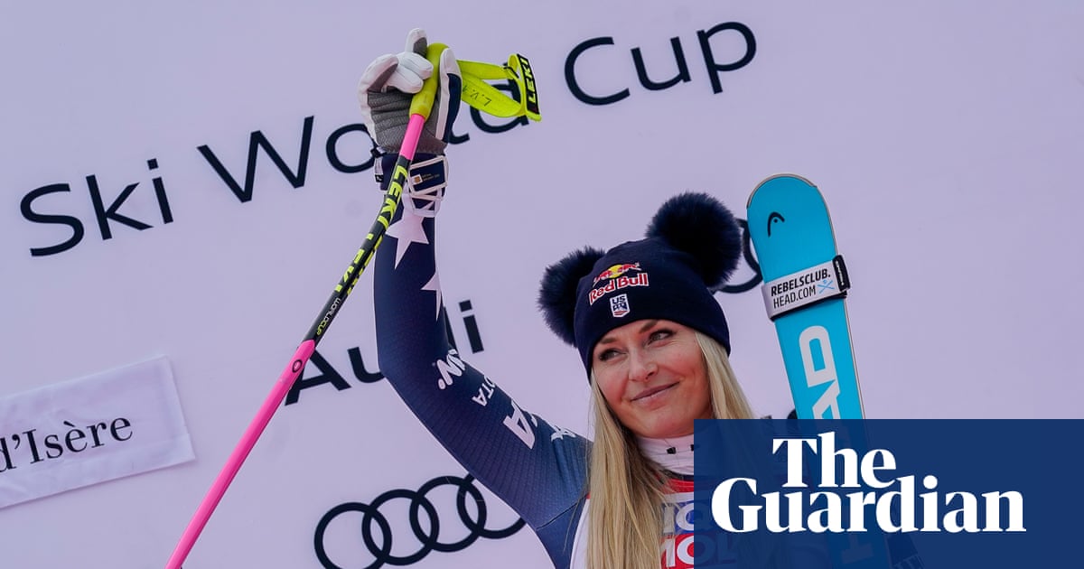 Lindsey Vonn Continues Impressive Comeback with Third Place in Val d’Isère Downhill image from theguardian.com