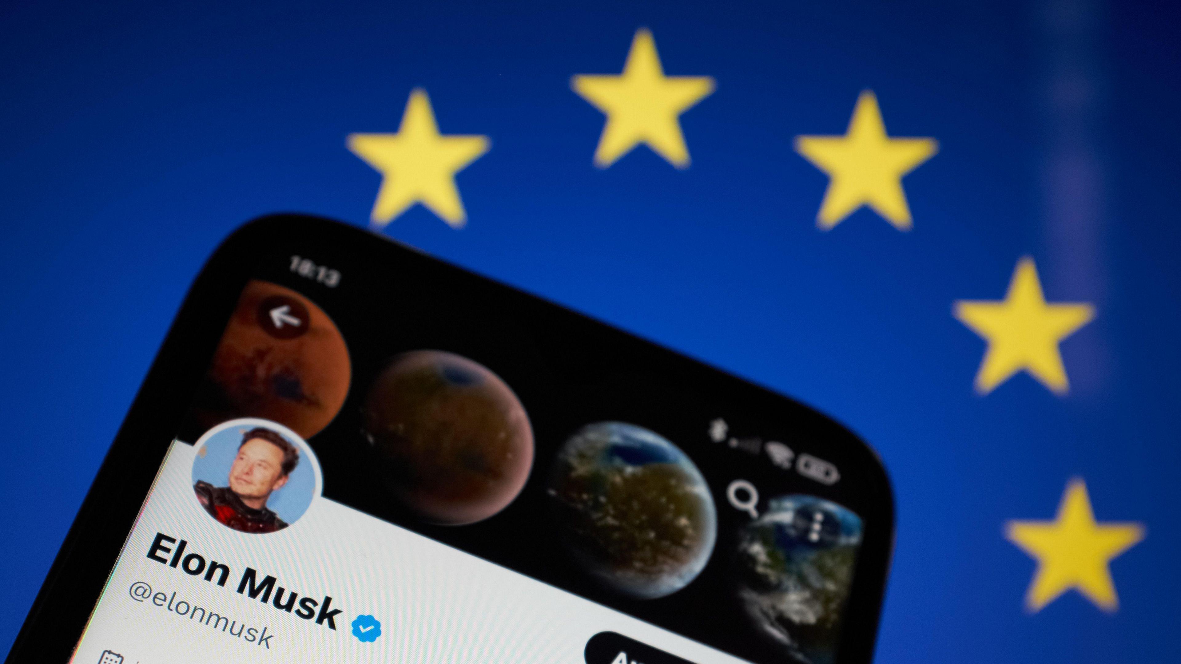 X blocks European Commission ads after €120m EU fine over blue-tick system image from bbc.co.uk