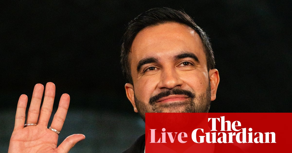 Zohran Mamdani Sworn In as New York City's First Muslim Mayor in Private Ceremony image from theguardian.com