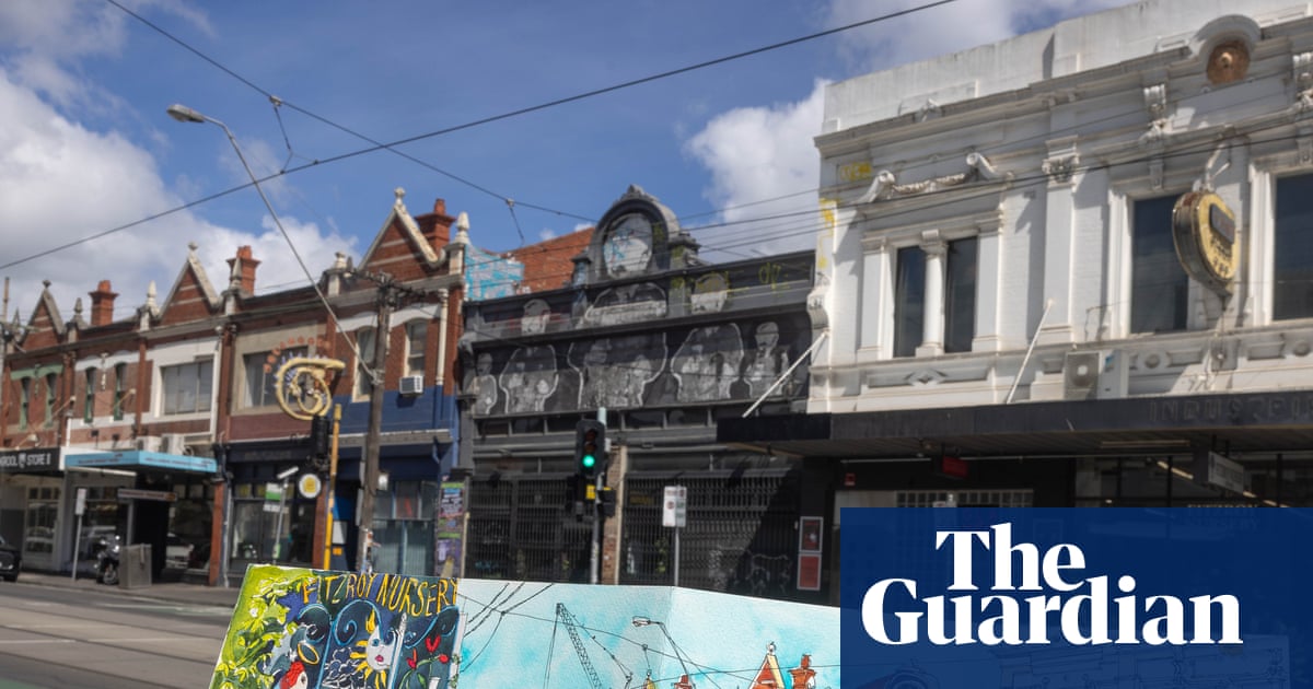 Helen Wilding's Decade-Long Project Sketching Melbourne's Brunswick Street image from theguardian.com