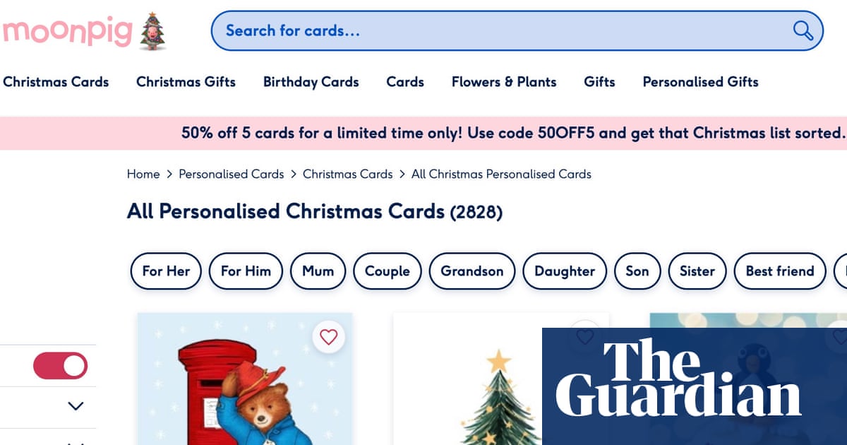 Moonpig Sees Sales Growth and Profit Rebound Driven by AI Personalisation image from theguardian.com
