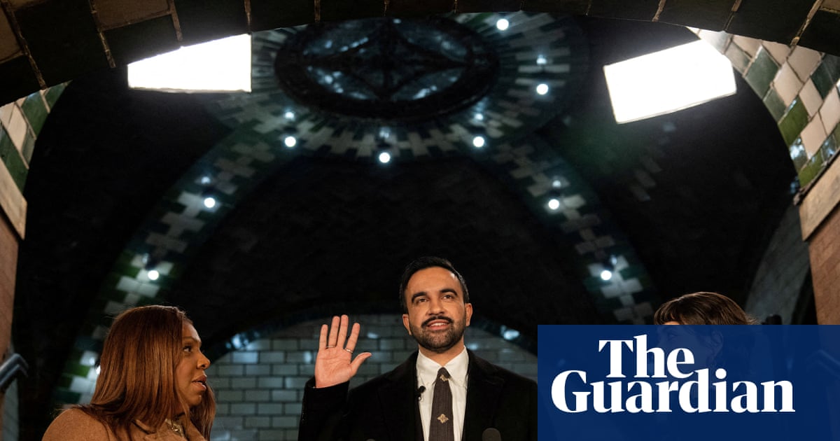 Zohran Mamdani Sworn in as Mayor of New York City in Private Ceremony image from theguardian.com