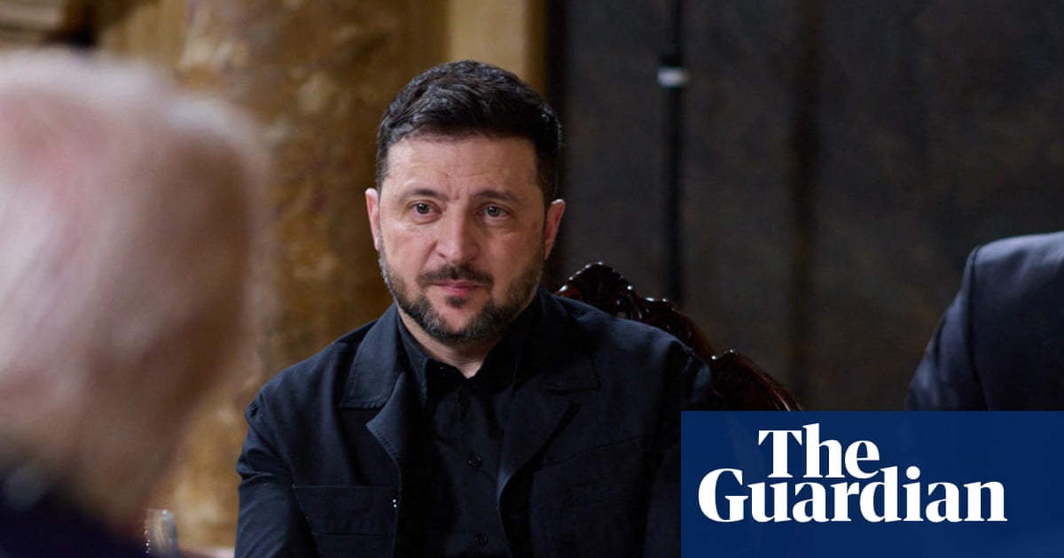 Zelenskyy and Trump Discuss US Security Guarantees and Peace Plan for Ukraine at Mar-a-Lago image from theguardian.com