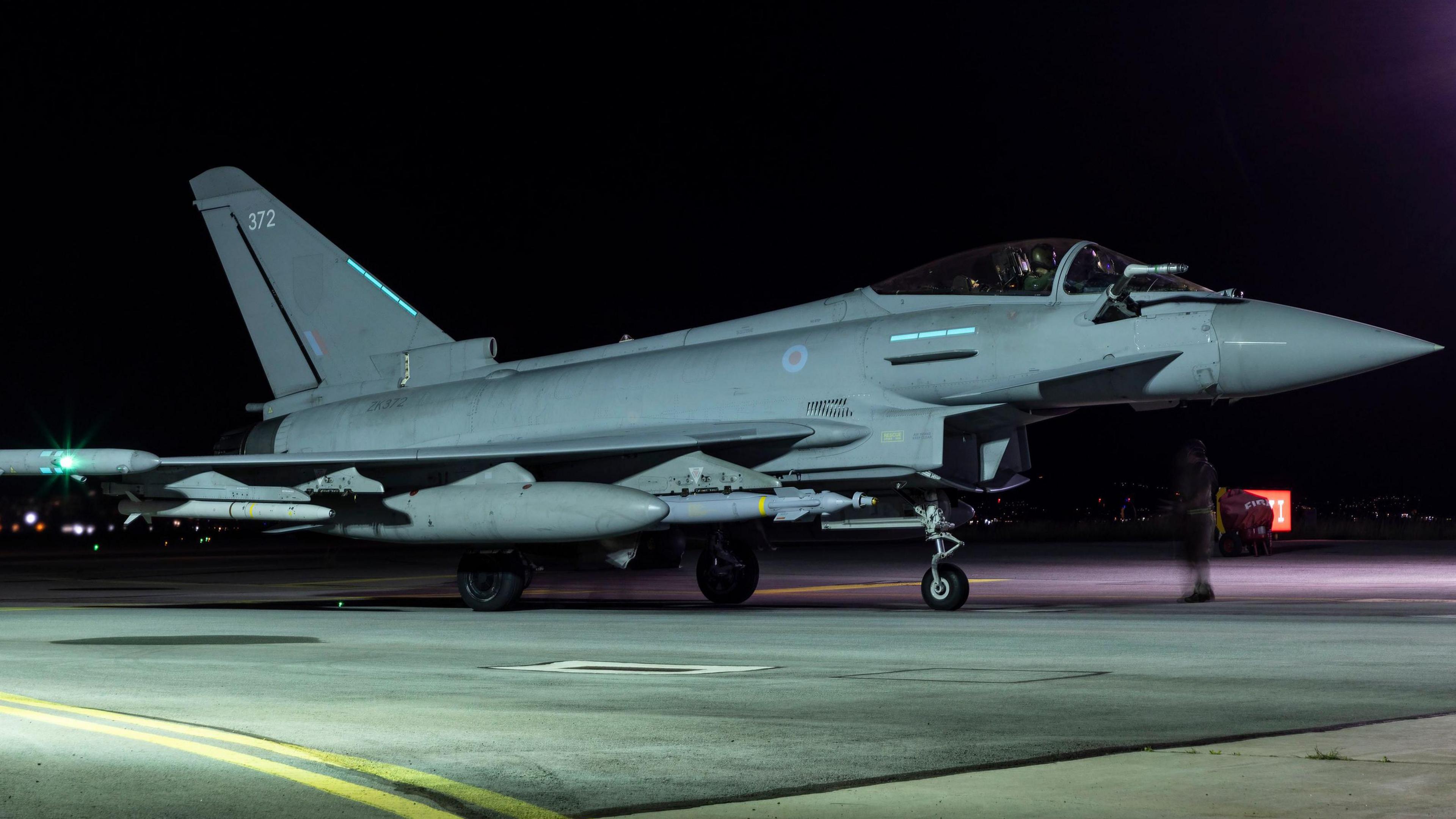UK RAF Typhoons Join French Forces in Strike Against IS Arms Cache Near Palmyra image from bbc.co.uk