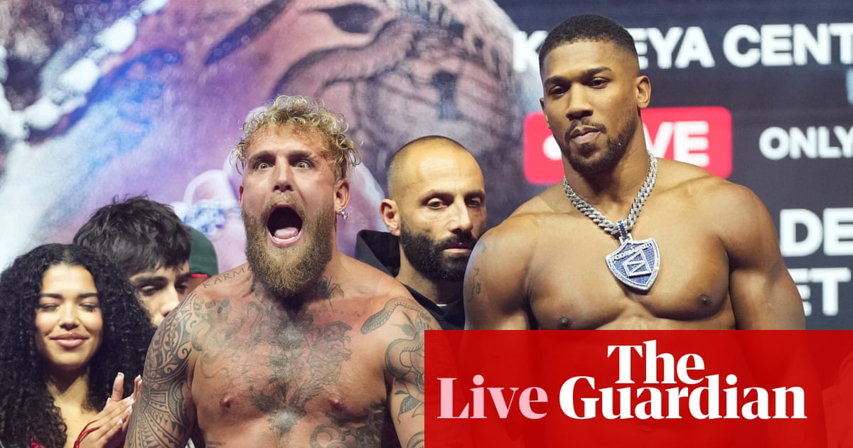 Jake Paul vs Anthony Joshua Heavyweight Bout at Kaseya Center, Miami image from theguardian.com