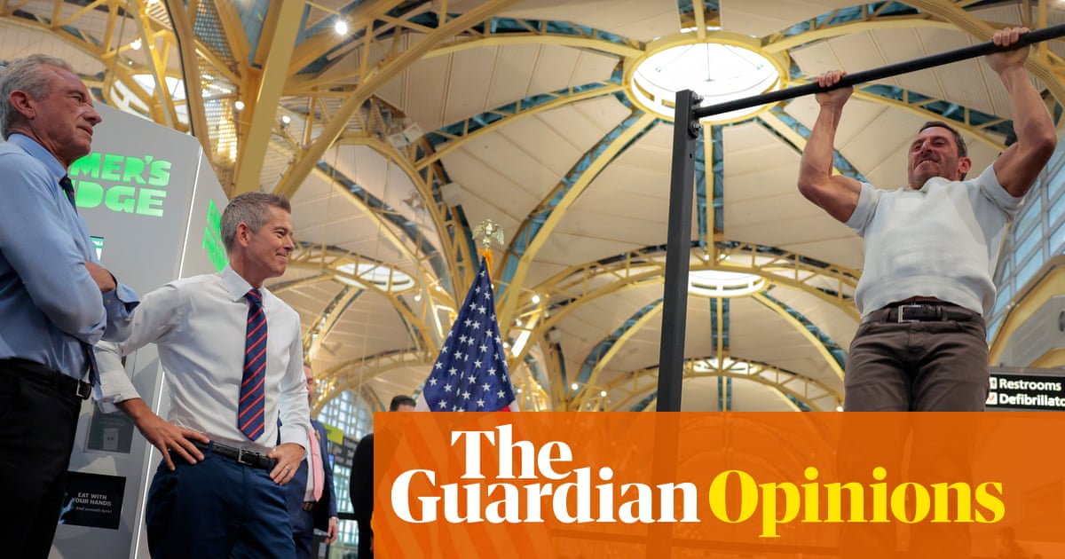 Sean Duffy and RFK Jr Launch ‘Make Travel Family Friendly Again’ Campaign at Reagan National Airport image from theguardian.com