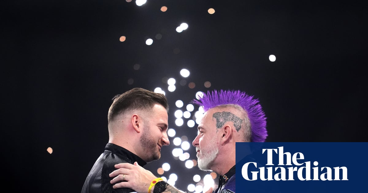 Arno Merk Eliminates Peter Wright in PDC World Championship Second Round image from theguardian.com