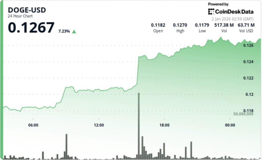 Dogecoin Surges 7% as Double-Bottom Break Sparks DOGE Rally image from coindesk.com