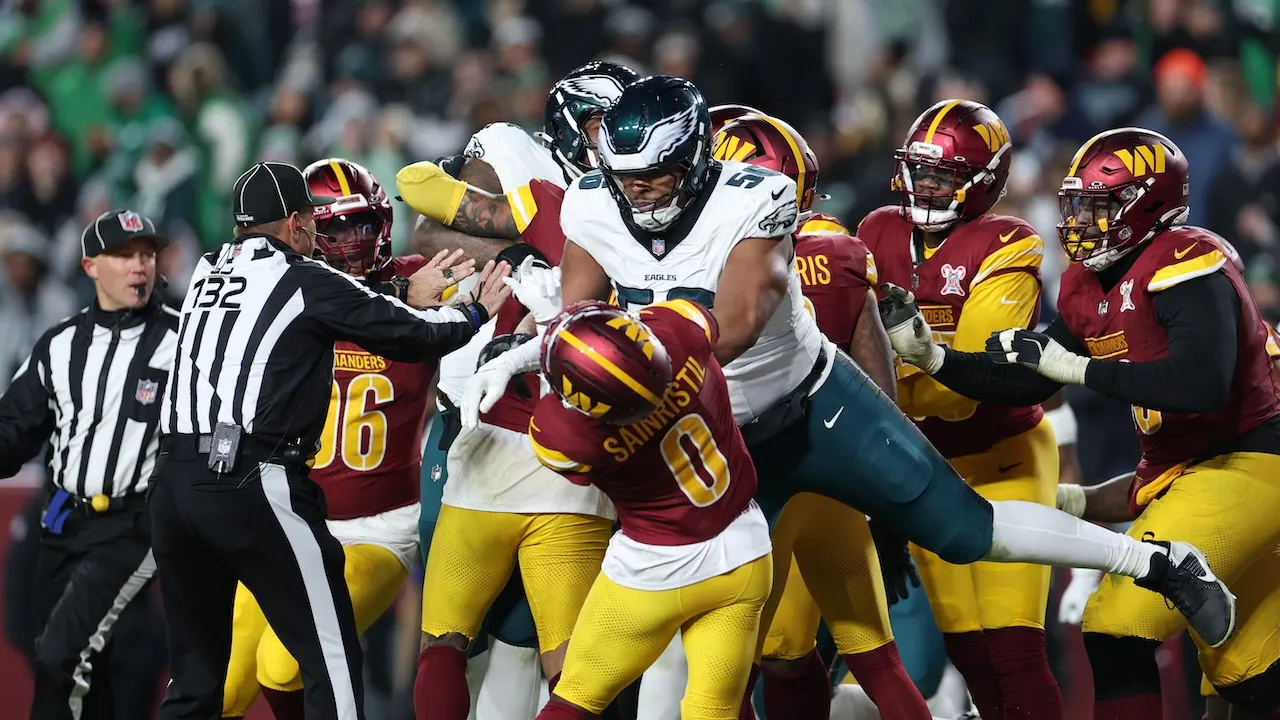 Multiple Players Ejected After Brawl Breaks Out During Eagles-Commanders Game image from foxnews.com