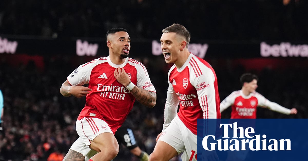 Arsenal Strengthens Lead in Premier League with Aston Villa Victory image from theguardian.com