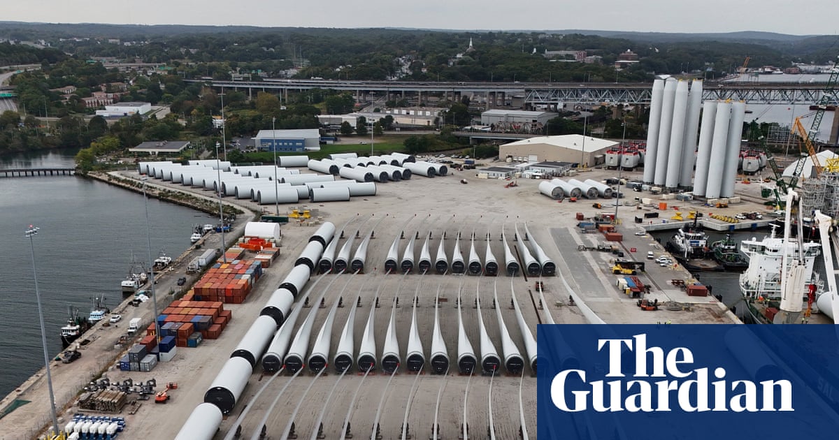 Interior Department Halts Offshore Wind Farm Leases Citing National Security Risks image from theguardian.com