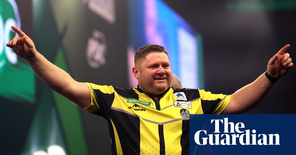 James Hurrell Claims Biggest Victory at PDC World Championship image from theguardian.com