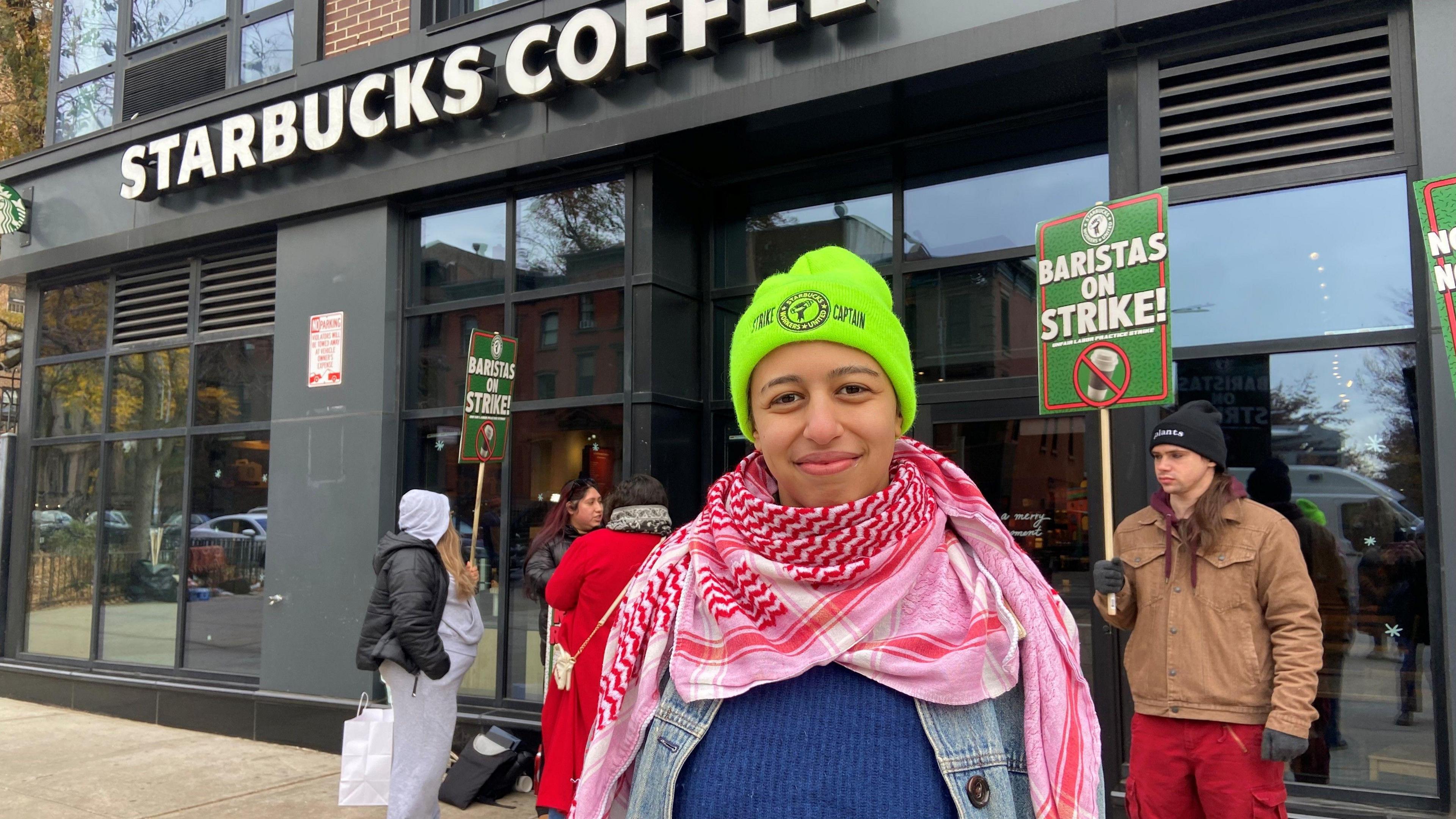 Union Baristas Strike at 65 Starbucks Stores Across the US Amid Contract Disputes image from bbc.co.uk