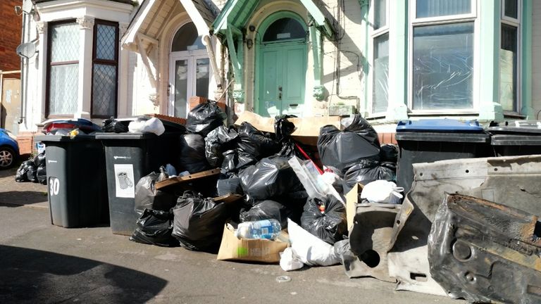 Birmingham Bin Strikes to Continue for Months Amid Deepening Industrial Dispute image from news.sky.com