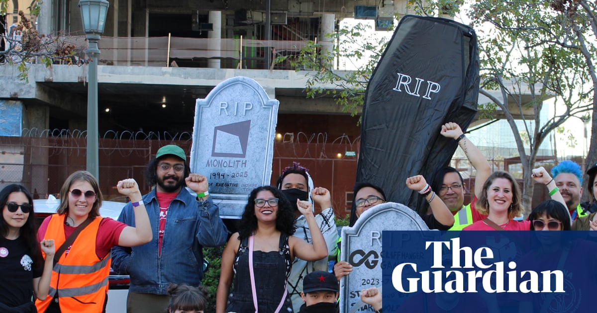 Video Game Workers Protest Firings and AI Usage at The Game Awards image from theguardian.com