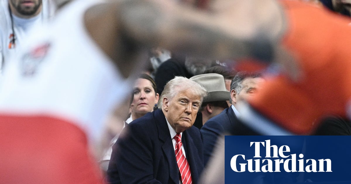 Trump's Strategic Sporting Appearances and Political Ambitions in 2025-2026 image from theguardian.com