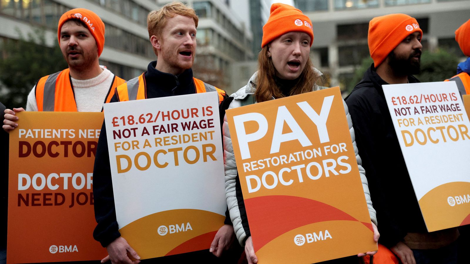 Resident doctors in England consider new government offer amid proposed December strike image from news.sky.com
