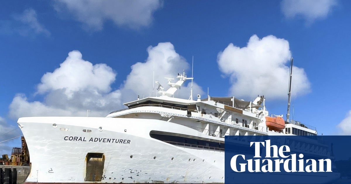 Coral Adventurer Cruise Ship Detained Off Papua New Guinea Following Grounding image from theguardian.com