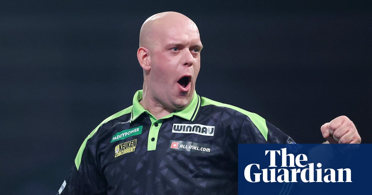 Michael van Gerwen Advances as Arno Merk Upsets Peter Wright at PDC World Championship image from theguardian.com
