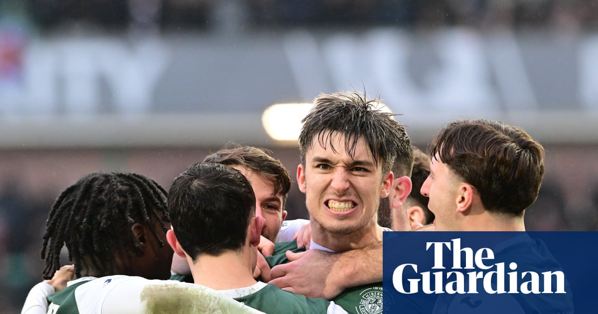 Hibernian Clinch 3-2 Victory Over Hearts in Scottish Premiership Derby image from theguardian.com