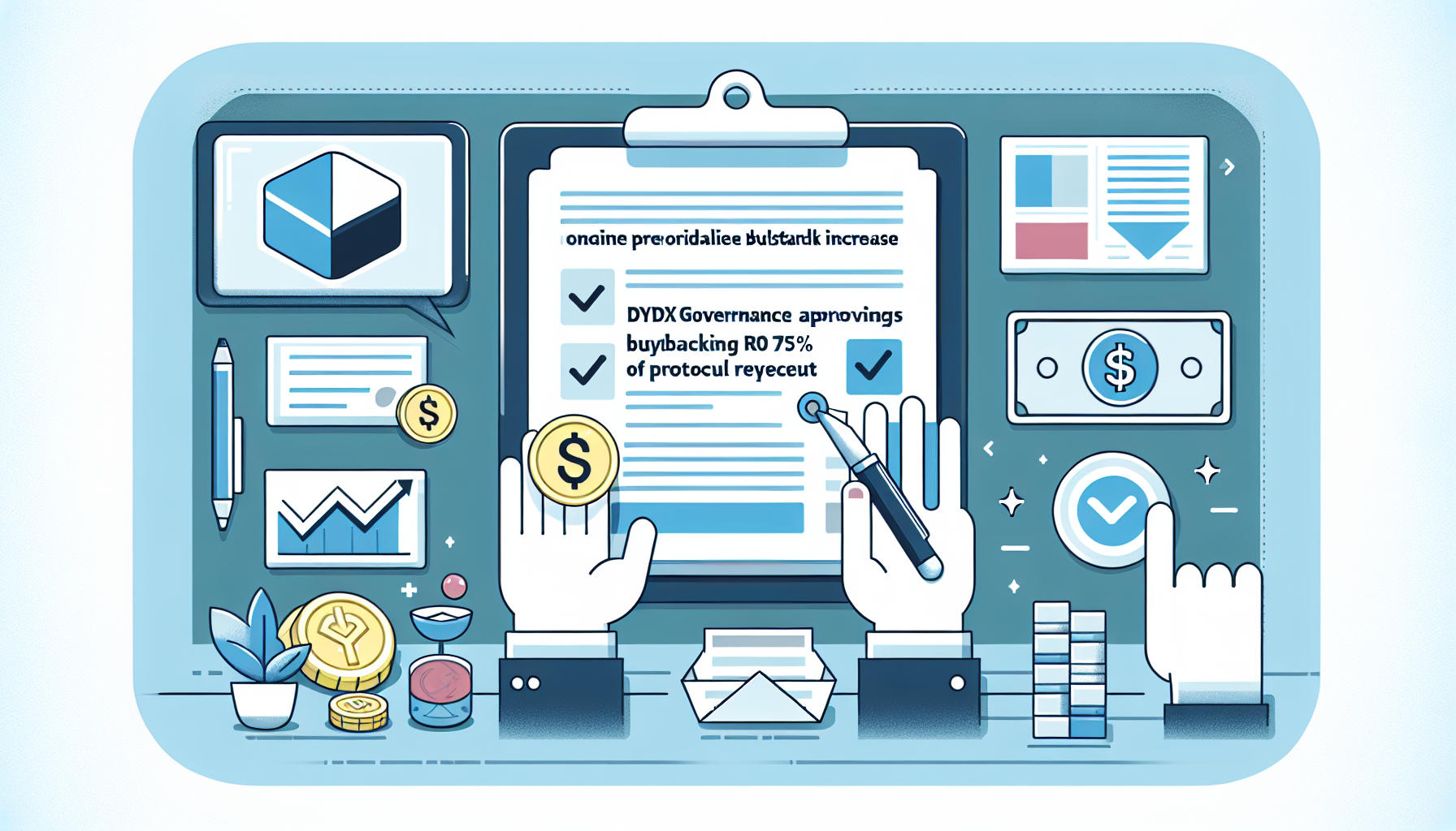 dYdX Governance Approves Buyback Increase to 75% of Protocol Revenue image from quickfeed.io