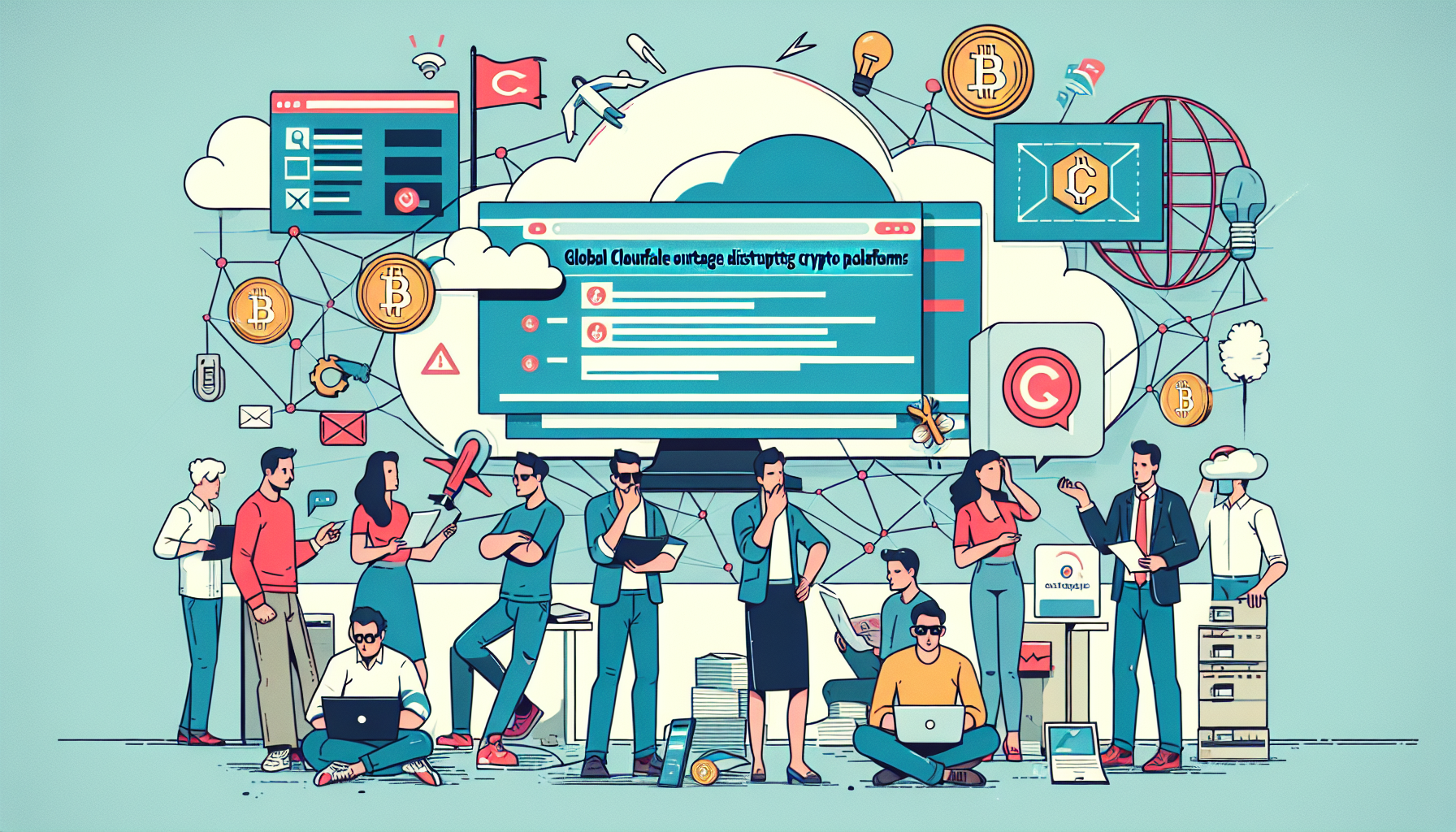 Global Cloudflare Outage Disrupts Crypto Platforms on November 18, 2025 image from quickfeed.io