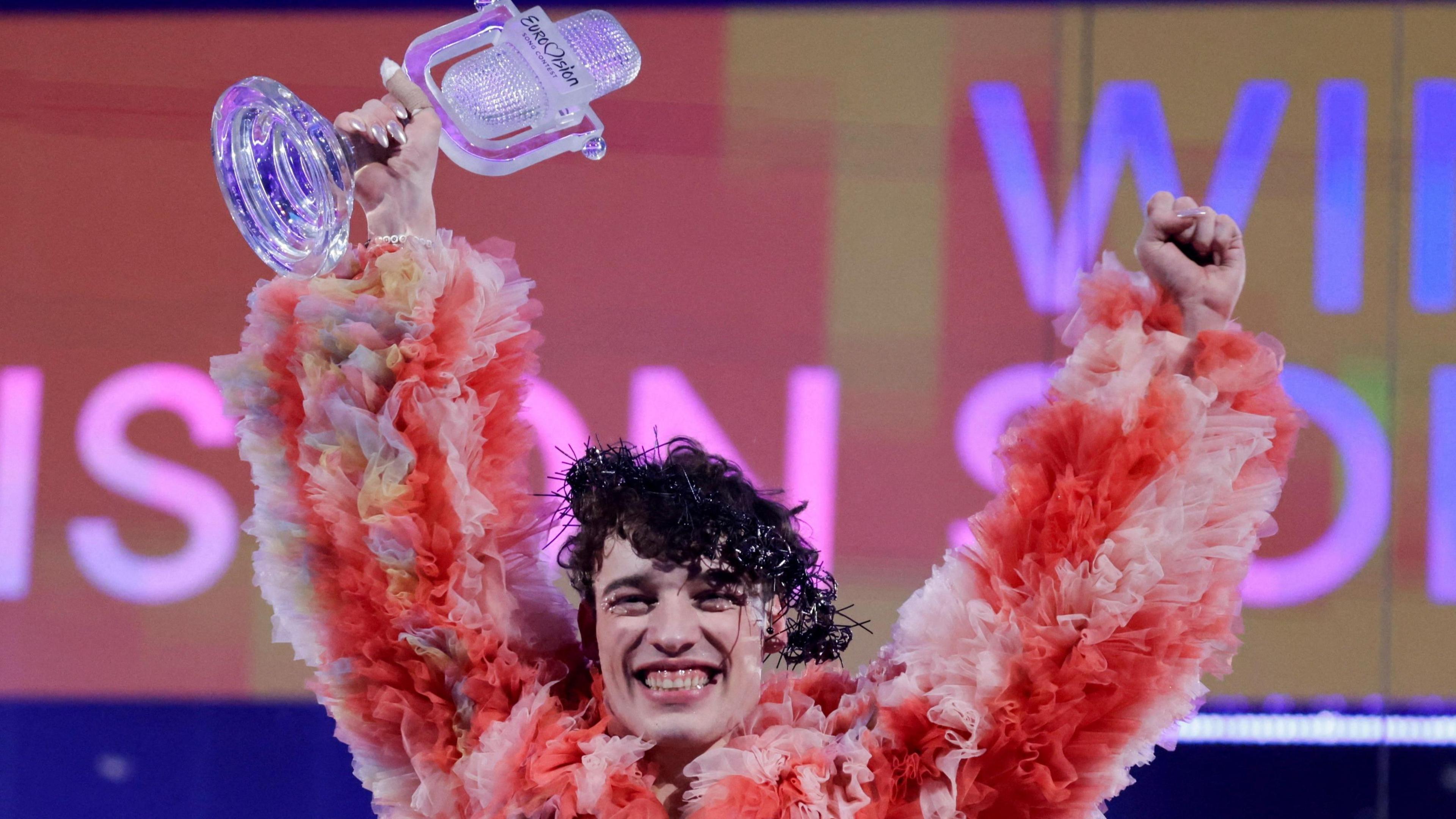 Eurovision 2024 Winner Nemo to Return Trophy in Protest Against Israel's Participation image from bbc.co.uk