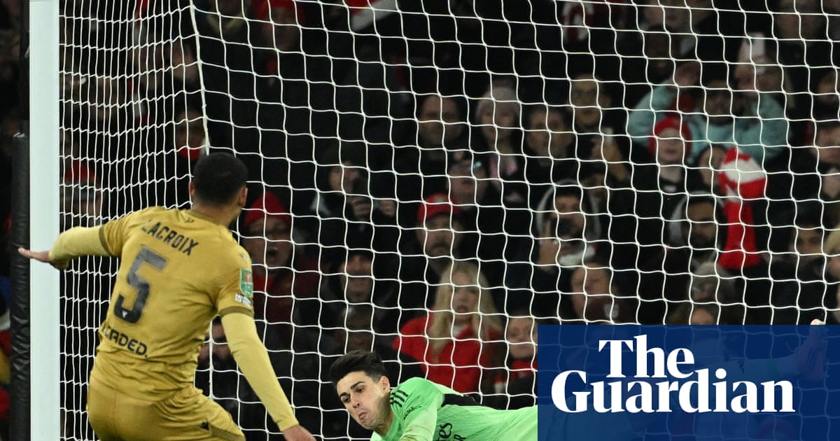 Kepa Arrizabalaga Sends Arsenal to Carabao Cup Semi-Final After Penalty Shootout Win Over Crystal Palace image from theguardian.com