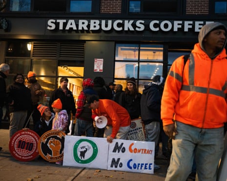 Starbucks Workers Launch Nationwide Strike on Red Cup Day to Demand Fair Pay and Staffing image from theguardian.com